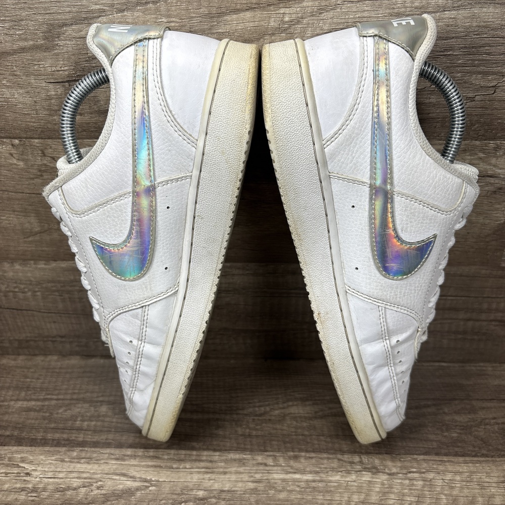 Nike Court Vision White Silver Womens US Size 10 EUR 42 CW5596-100 Sneakers - Picture 6 of 10